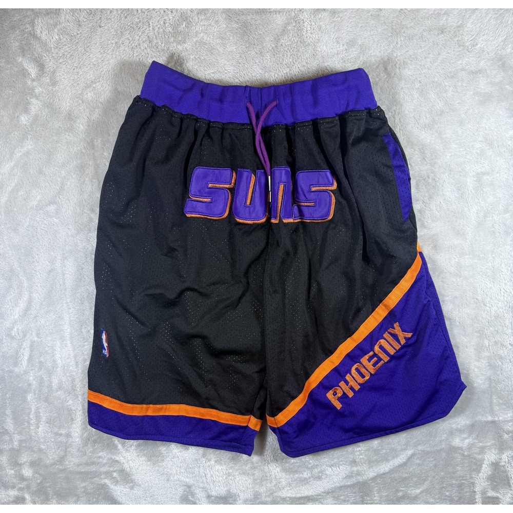 Phoenix Suns Shorts Mens 2XL Black Purple NBA Basketball Just Don Mesh 1993 94